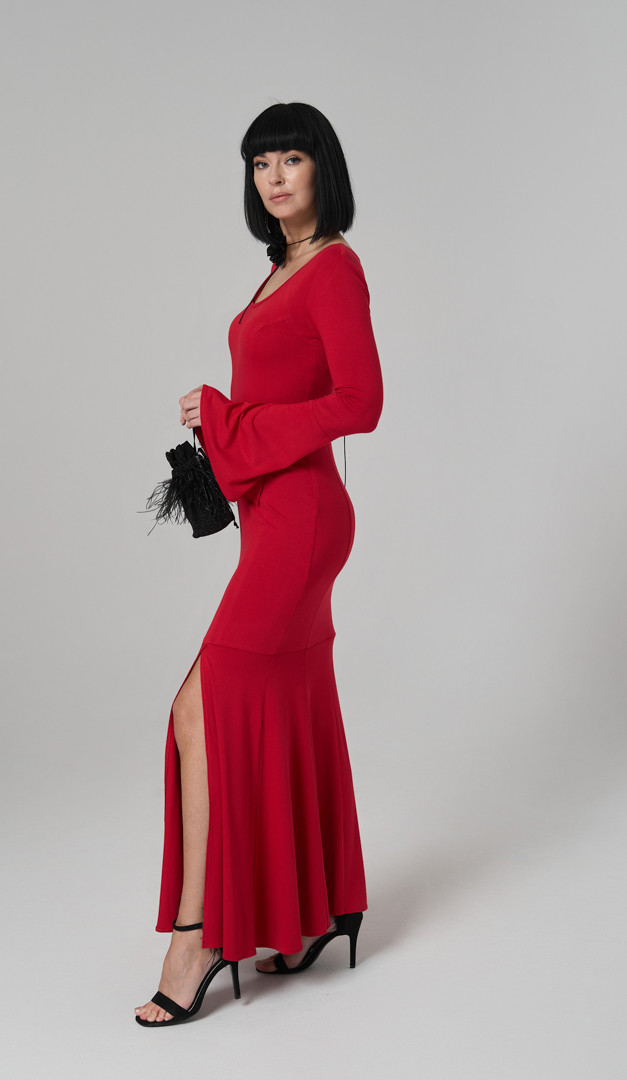 Фото plate-maksi-krasnoe-04 товару Сукня максі червона0