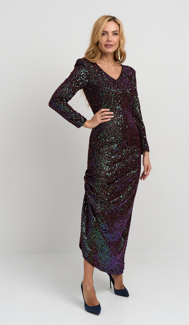 Фото plate-prazdnicnoe-s-pajetkami-01 товару Сукня святкова з паєтками