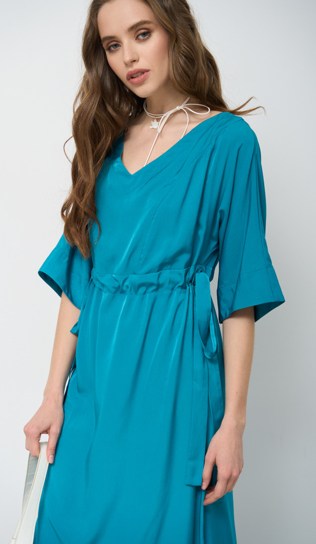 Фото plate-trapecia-cveta-morskoj-volny-011 товара Платье трапеция цвета морской волны