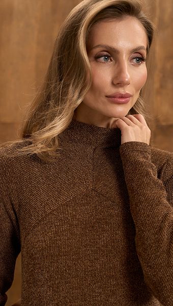 Фото plate-trikotaznoe-koricnevyj-melanz-03 товару Сукня трикотажна коричневий меланж0 Фото plate-trikotaznoe-koricnevyj-melanz-03 товару Сукня трикотажна коричневий меланж0