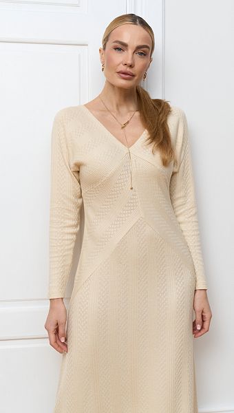 Фото plate-trikotaznoe-s-uzorom-slivocnoe-02 товару Сукня трикотажна з візерунком вершкова0 Фото plate-trikotaznoe-s-uzorom-slivocnoe-02 товару Сукня трикотажна з візерунком вершкова0