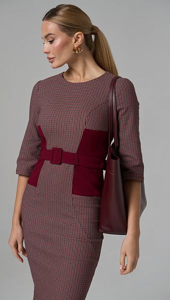 Фото plate-v-gusinuu-lapku-bordo-03 товара Платье в гусиную лапку бордо0 Фото plate-v-gusinuu-lapku-bordo-03 товара Платье в гусиную лапку бордо0