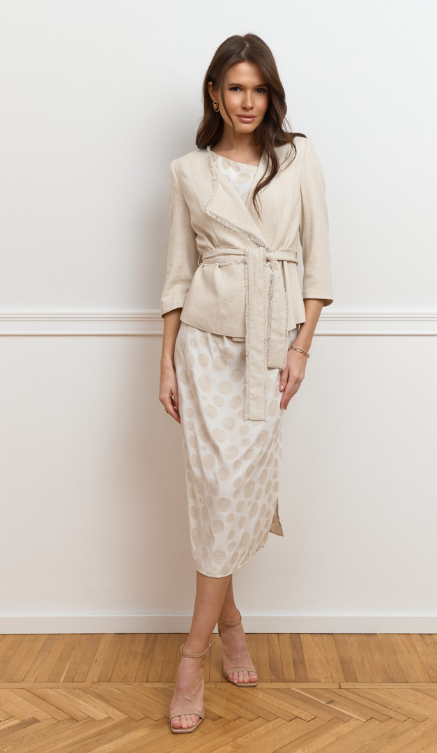 Фото plate-zenskoe-len-gorohi-0-6 товара Платье женское лен горохи0