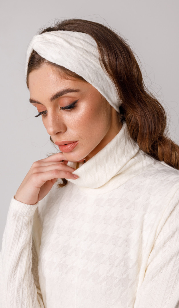 Фото povazka-calma-molocnaa-02 товару Повязка чалма молочна0