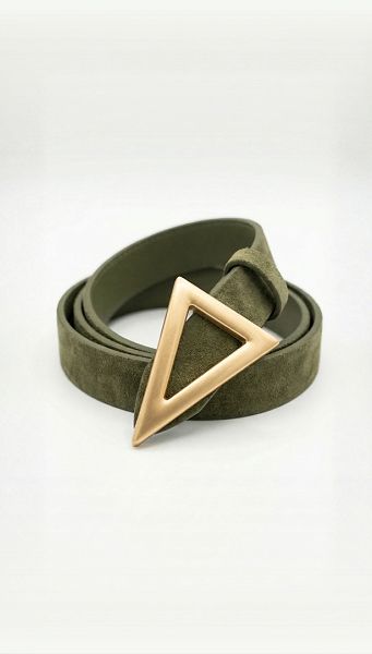 Фото remen-zamsevyj-prazka-zoloto-treugolnik-20mm-olivkovyj-01 товару Ремінь замшевий пряжка золото трикутник 20мм оливковий Фото remen-zamsevyj-prazka-zoloto-treugolnik-20mm-olivkovyj-01 товару Ремінь замшевий пряжка золото трикутник 20мм оливковий