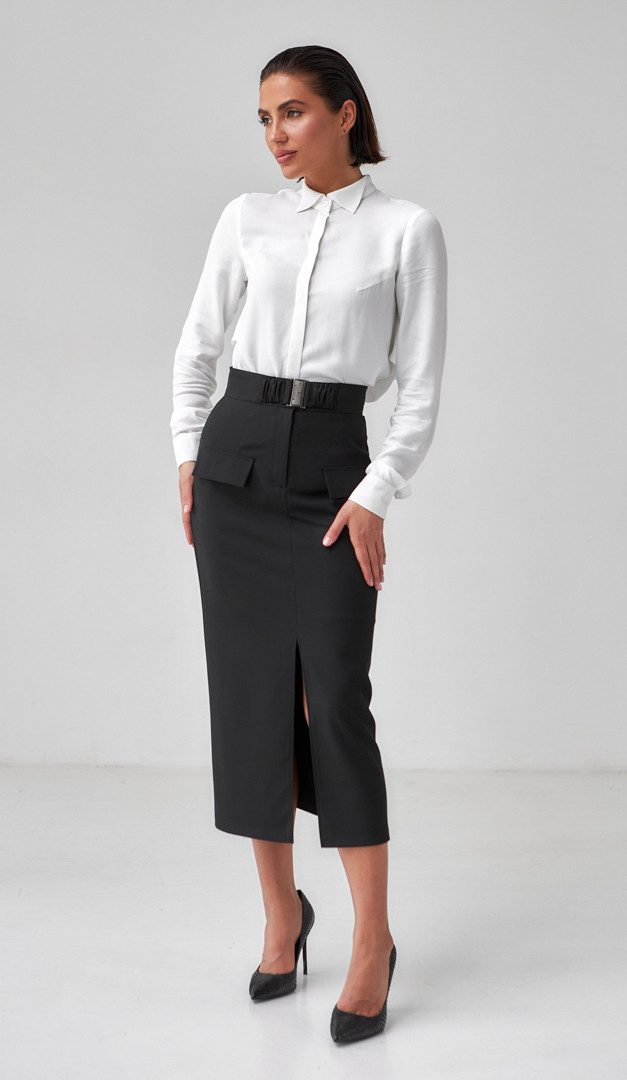 Фото rubaska-zenskaa-s-koketkoj-molocnaa-05 товара Рубашка женская с кокеткой молочная0