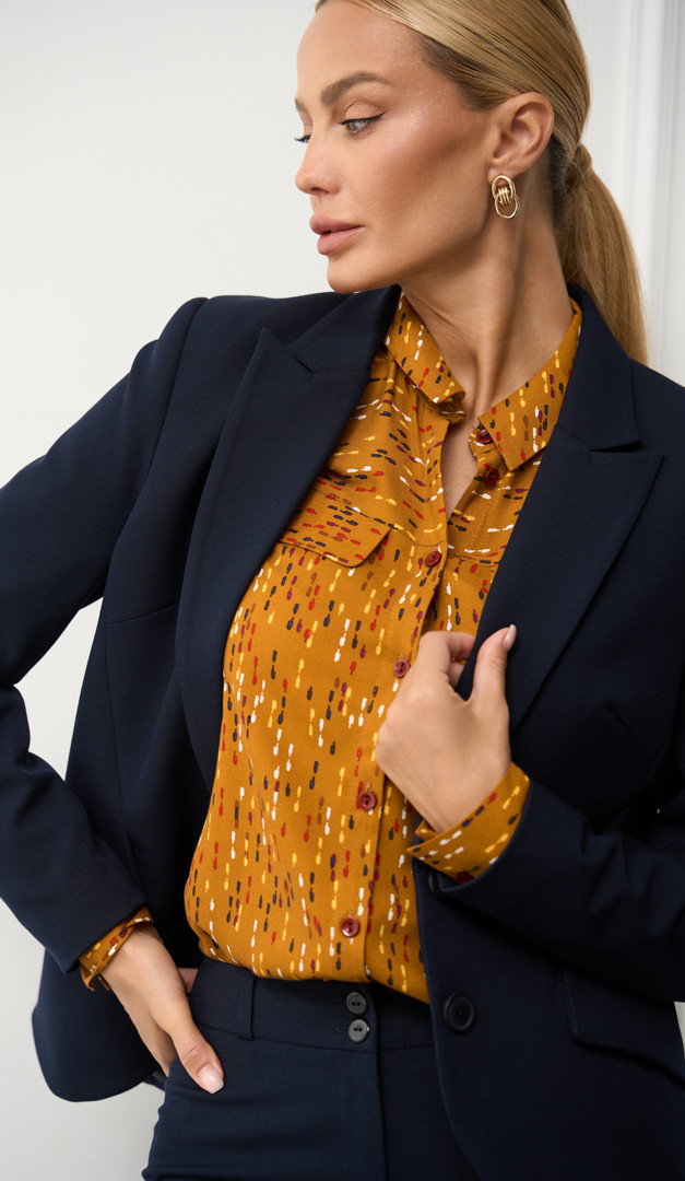 Фото rubaska-zenskaa-v-kontrastnyj-print-5 товара Рубашка женская в контрастный принт0