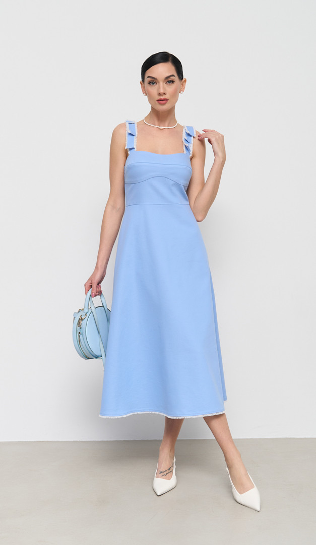 Фото sarafan-letnij-dzinsovyj-goluboj-01 товару Сарафан літній джинсовий блакитний