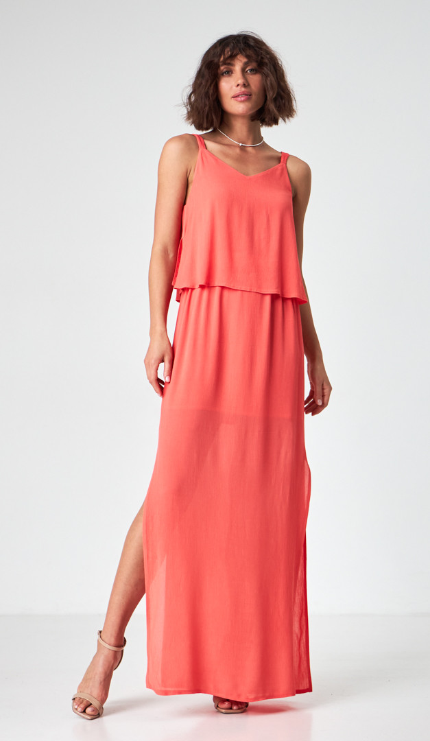 Фото sarafan-letnij-maksi-korallovyj-01 товара Сарафан летний макси коралловый0