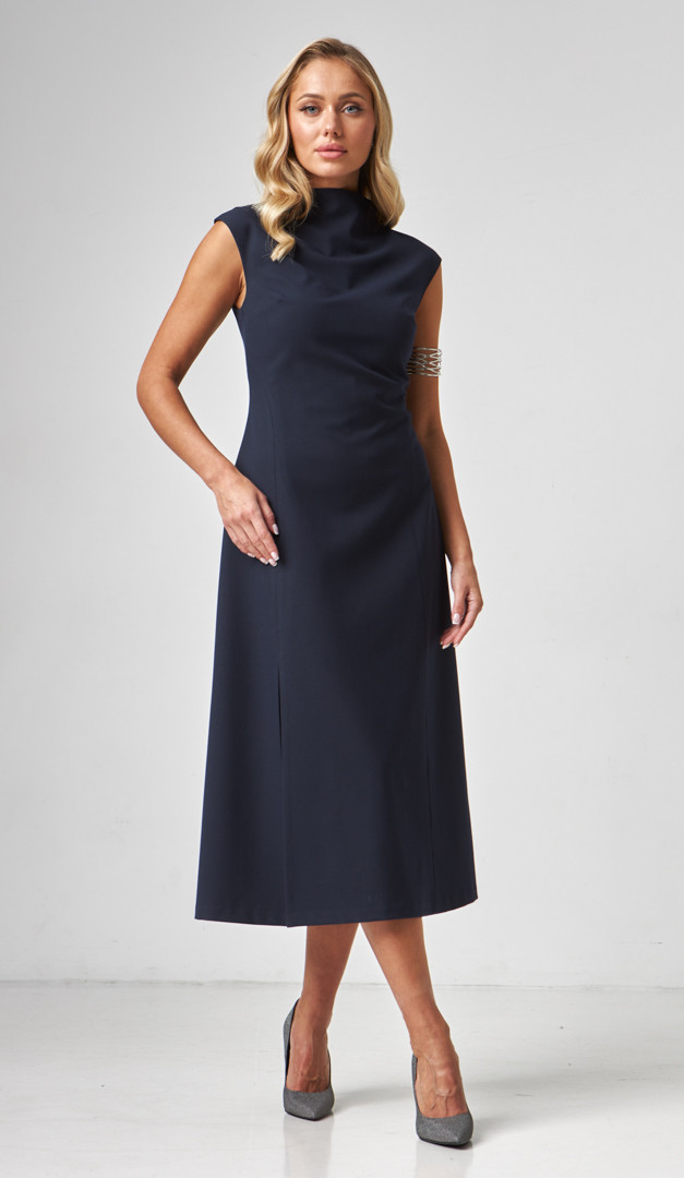 Фото sarafan-midi-klassiceskij-sinij-01 товара Сарафан миди классический синий0