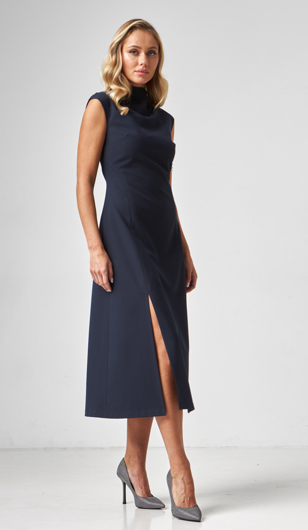 Фото sarafan-midi-klassiceskij-sinij-04 товара Сарафан миди классический синий0