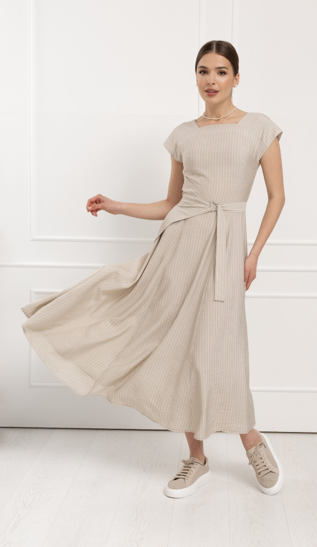 Фото sarafan-midi-letnij-v-polosku-07 товара Сарафан миди летний в полоску0