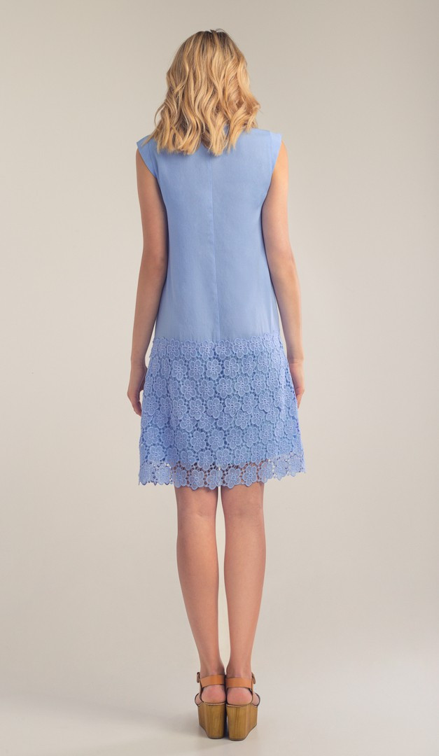 Фото sarafan-s-kruzevom-goluboj-03 товару Сарафан з мереживом блакитний0