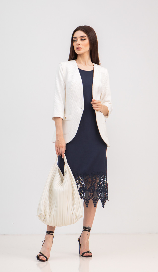 Фото sarafan-s-kruzevom-sinij-04 товару Сарафан з мереживом синій0