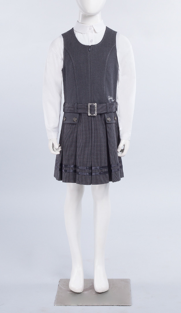 Фото sarafan-seryj-dla-devocki-12 товару Сарафан сірий для дівчинки1