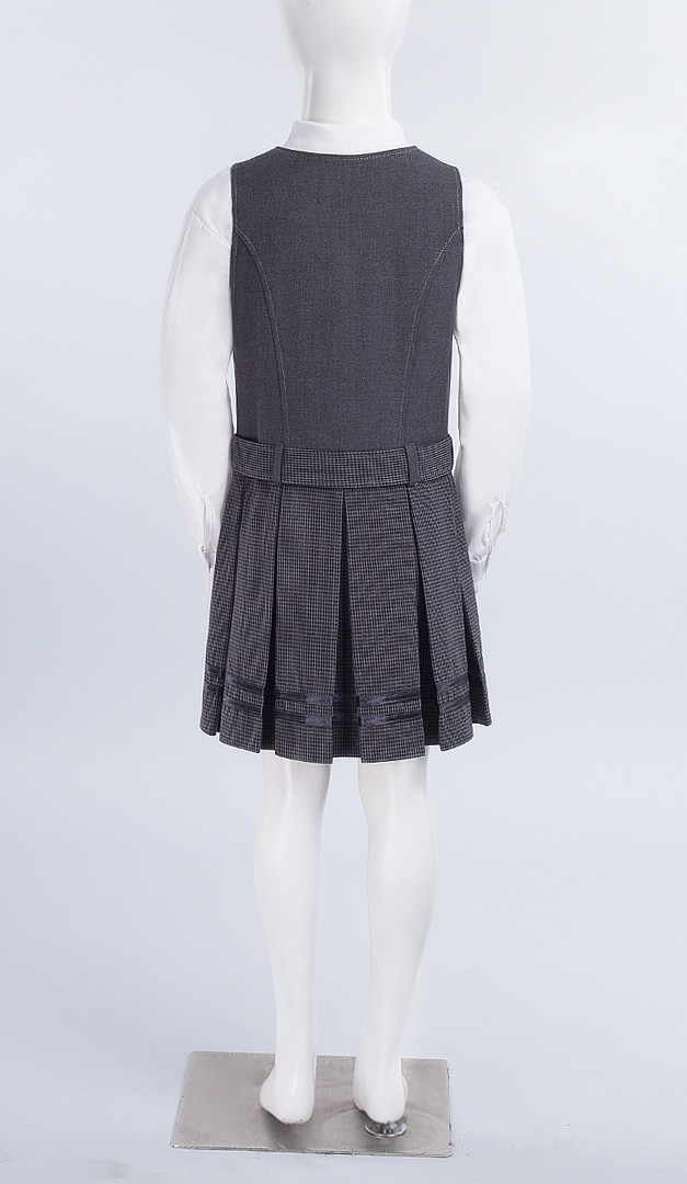 Фото sarafan-seryj-dla-devocki-13 товару Сарафан сірий для дівчинки1