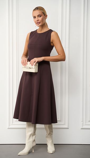 Фото sarafan-teplyj-midi-koricnevyj-1 товару Сарафан теплий міді коричневий Фото sarafan-teplyj-midi-koricnevyj-1 товару Сарафан теплий міді коричневий