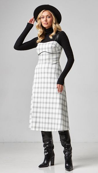 Фото sarafan-v-kletku-midi-01 товару Сарафан в клітинку міді0 Фото sarafan-v-kletku-midi-01 товару Сарафан в клітинку міді0