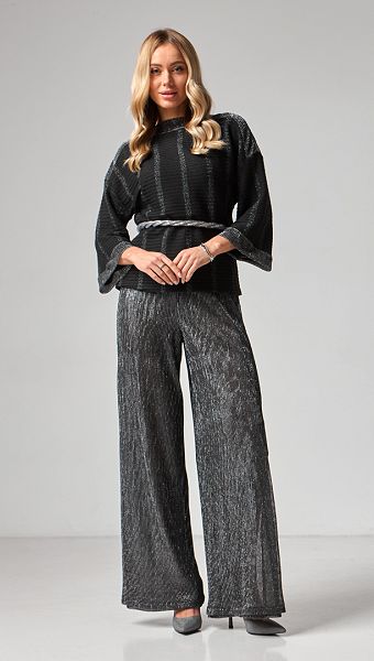 Фото stany-palacco-s-razrezami-serebrannye-05 товару Штани палаццо з розрізами срібні0 Фото stany-palacco-s-razrezami-serebrannye-05 товару Штани палаццо з розрізами срібні0