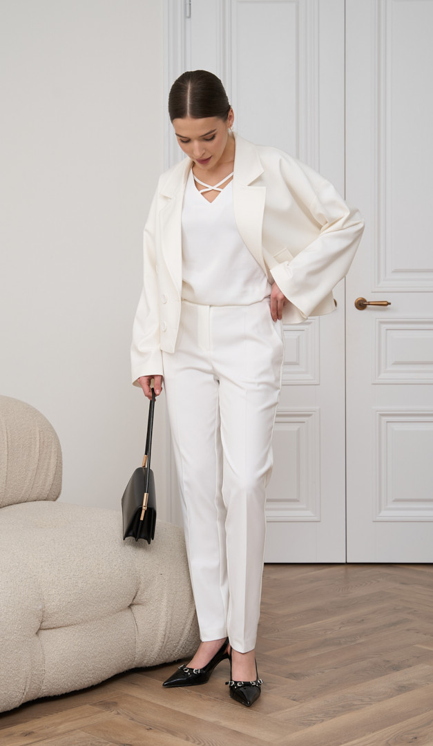 Фото stany-zenskie-bazovye-molocnye-06 товару Штани жіночі базові молочні