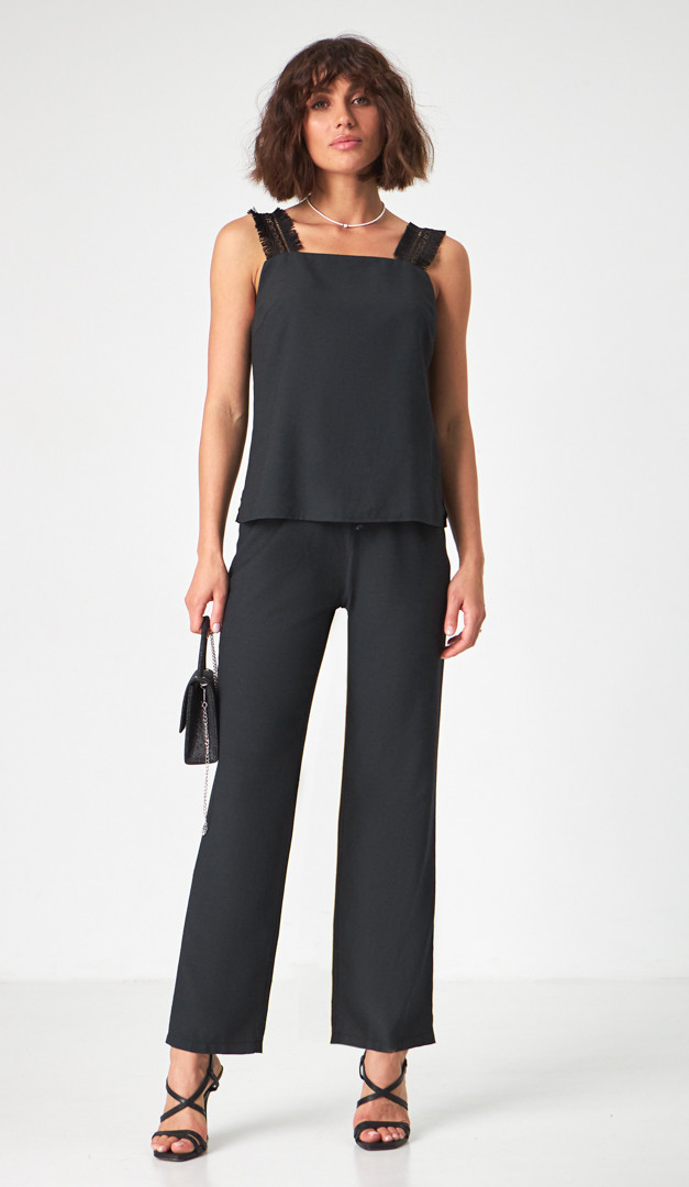 Фото stany-zenskie-na-rezinke-cernye-01 товару Штани жіночі на резинці чорні