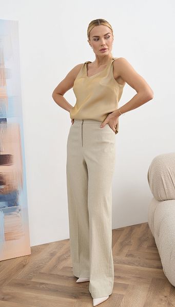 Фото stany-zenskie-pramye-len-01 товару Штани жіночі прямі льон Фото stany-zenskie-pramye-len-01 товару Штани жіночі прямі льон