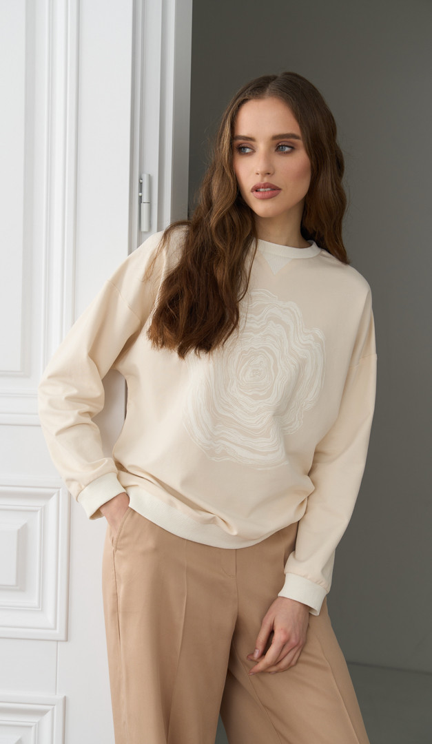 Фото svitsot-s-printom-slivocnyj-01 товара Свитшот с принтом сливочный0