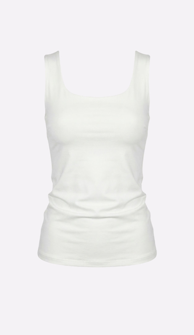 Фото top-zenskij-na-sirokih-bretelah-molocnyj-01 товара Топ женский на широких бретелях молочный