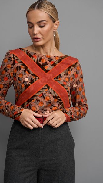 Фото top-zenskij-terrakotovyj-s-printom-2 товара Топ женский терракотовый с принтом.3 Фото top-zenskij-terrakotovyj-s-printom-2 товара Топ женский терракотовый с принтом.3