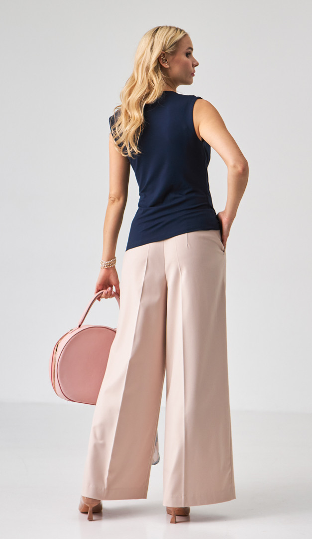 Фото top-zenskij-trikotaznyj-s-drapirovkoj-sinij-04 товару Топ жіночий трикотажний з драпіровкою синій0