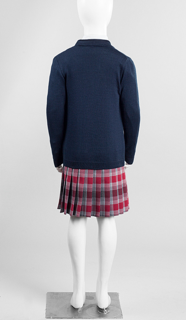 Фото trikotaznaa-kofta-dla-devocki-sinaa-02 товару Трикотажна кофта для дівчинки синя0