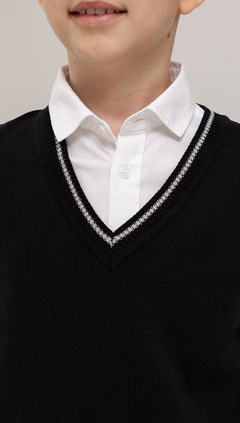 Фото trikotaznyj-zilet-cernyj-s-serym-kantom-5 товару Трикотажний жилет чорний з сірим кантом0 Фото trikotaznyj-zilet-cernyj-s-serym-kantom-5 товару Трикотажний жилет чорний з сірим кантом0