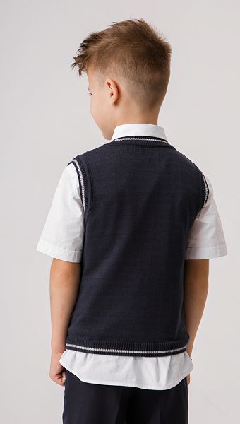 Фото trikotaznyj-zilet-sinij-s-serym-kantom-03 товару Трикотажний жилет синій з сірим кантом0 Фото trikotaznyj-zilet-sinij-s-serym-kantom-03 товару Трикотажний жилет синій з сірим кантом0