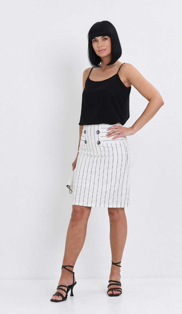 Фото ubka-belaa-v-polosku-2 товара Юбка белая в полоску0