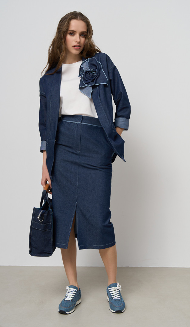 Фото ubka-dzinsovaa-pramaa-midi-02 товара Юбка джинсовая прямая миди0