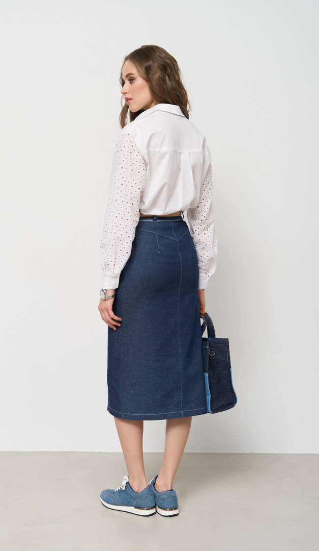 Фото ubka-dzinsovaa-pramaa-midi-05 товара Юбка джинсовая прямая миди0