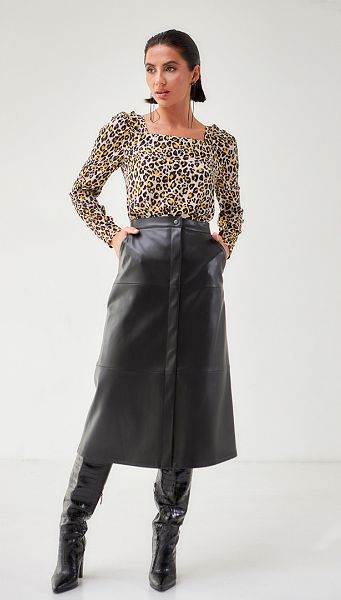 Фото ubka-iz-ekokozi-midi-cernaa-01 товара Юбка из экокожи миди чёрная Фото ubka-iz-ekokozi-midi-cernaa-01 товара Юбка из экокожи миди чёрная