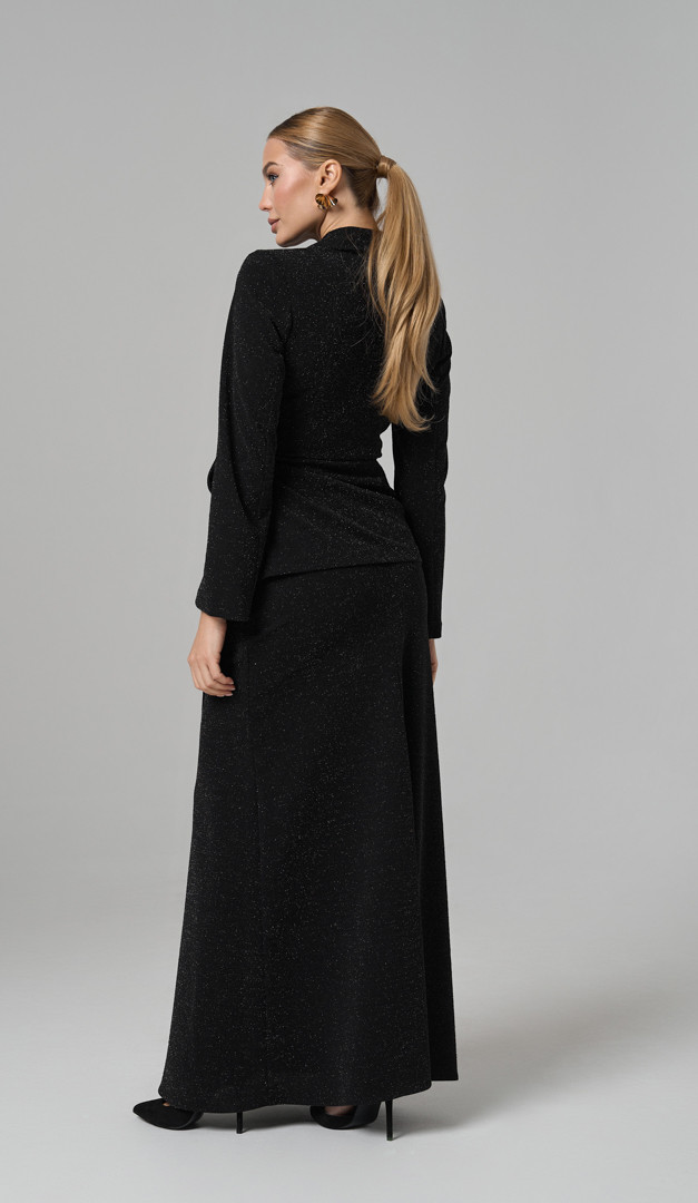 Фото ubka-maksi-prazdnicnaa-cernaa-6 товару Спідниця максі святкова чорна0