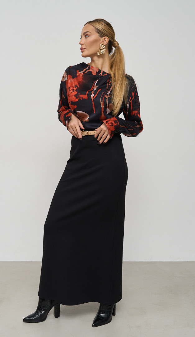 Фото ubka-maksi-teplaa-cernaa-02 товару Спідниця максі тепла чорна0