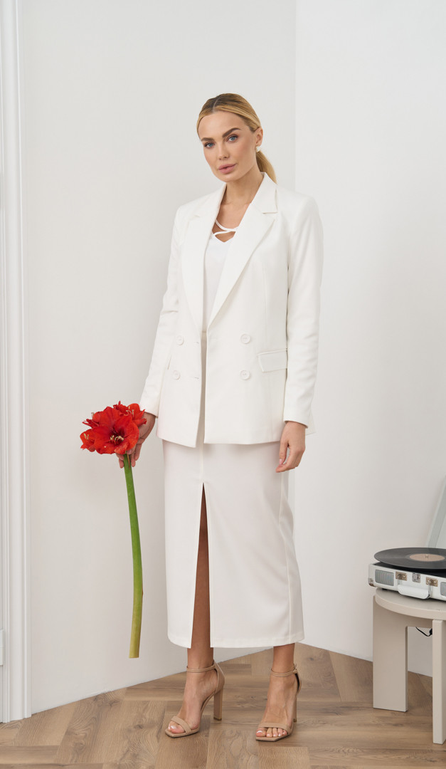 Фото ubka-midi-molocnaa-05 товару Спідниця міді молочна0