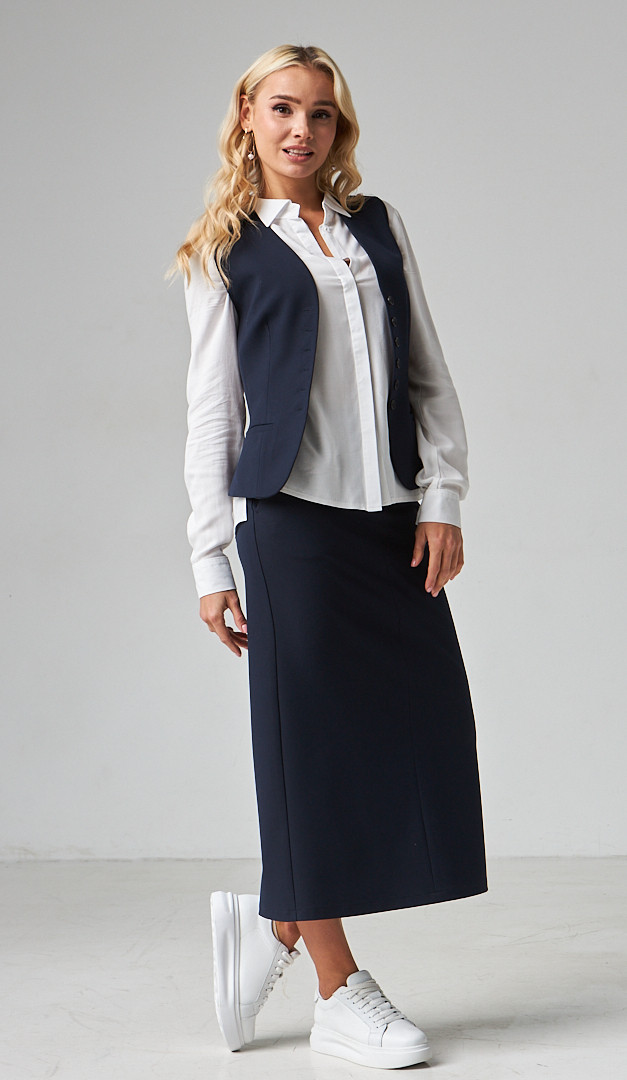 Фото ubka-midi-s-karmanami-sinaa-02 товара Юбка миди с карманами синяя0