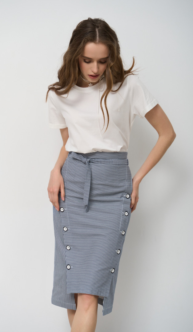 Фото ubka-midi-v-polosku-002 товара Юбка миди в полоску0