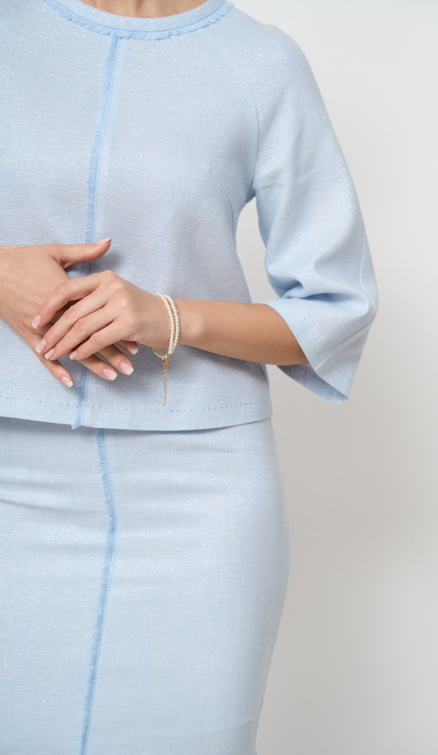 Фото ubka-s-bahromoj-golubaa-04 товара Юбка с бахромой голубая0