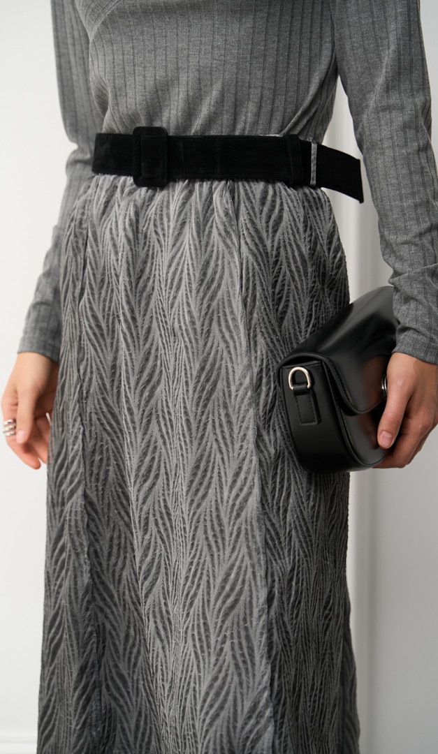 Фото ubka-sifonovaa-midi-seraa-5 товара Юбка шифоновая миди серая0