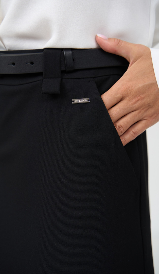 Фото ubka-trapecia-s-karmanami-cernaa-06 товара Юбка трапеция с карманами черная0