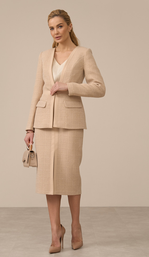 Фото ubka-tvidovaa-bezevaa-02 товару Спідниця твідова бежева0