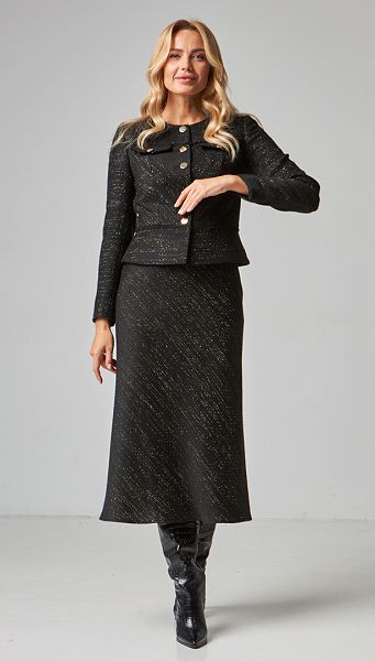 Фото ubka-tvidovaa-midi-cernaa-02 товара Юбка твидовая миди чёрная Фото ubka-tvidovaa-midi-cernaa-02 товара Юбка твидовая миди чёрная