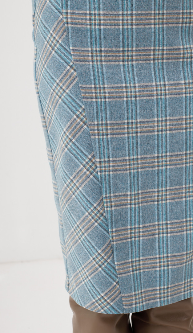 Фото ubka-v-kletku-golubaa-03 товару Спідниця в клітинку блакитна0