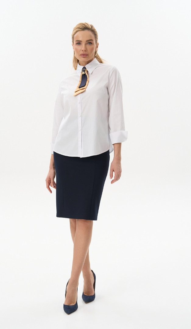 Фото ubka-zenskaa-bazovaa-sinaa-01 товара Юбка женская базовая синяя