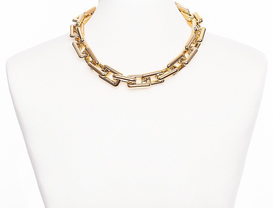 Фото ukrasenie-pramougolnyj-cep-zolotoj-01 товара Украшение прямоугольный цепь золотой